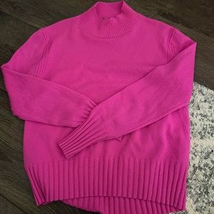 hot pink j crew sweater